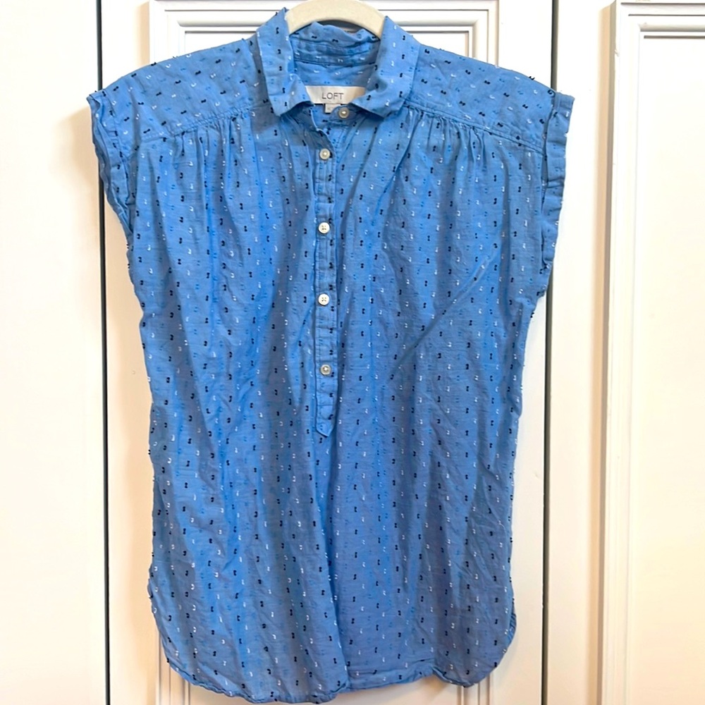 LOFT Chambray Top